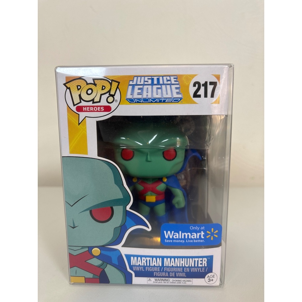 Funko Pop Martian Manhunter 217 Justice League Unlimited Walmart Exclusive DC
